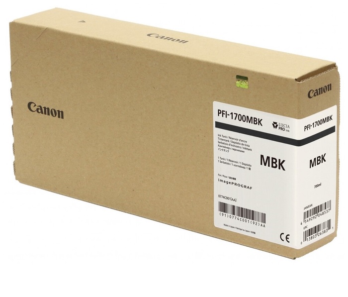 Картридж Canon PFI-1700MBK (0774C001), матовый черный Картридж Canon PFI-1700MBK (0774C001), матовый черный