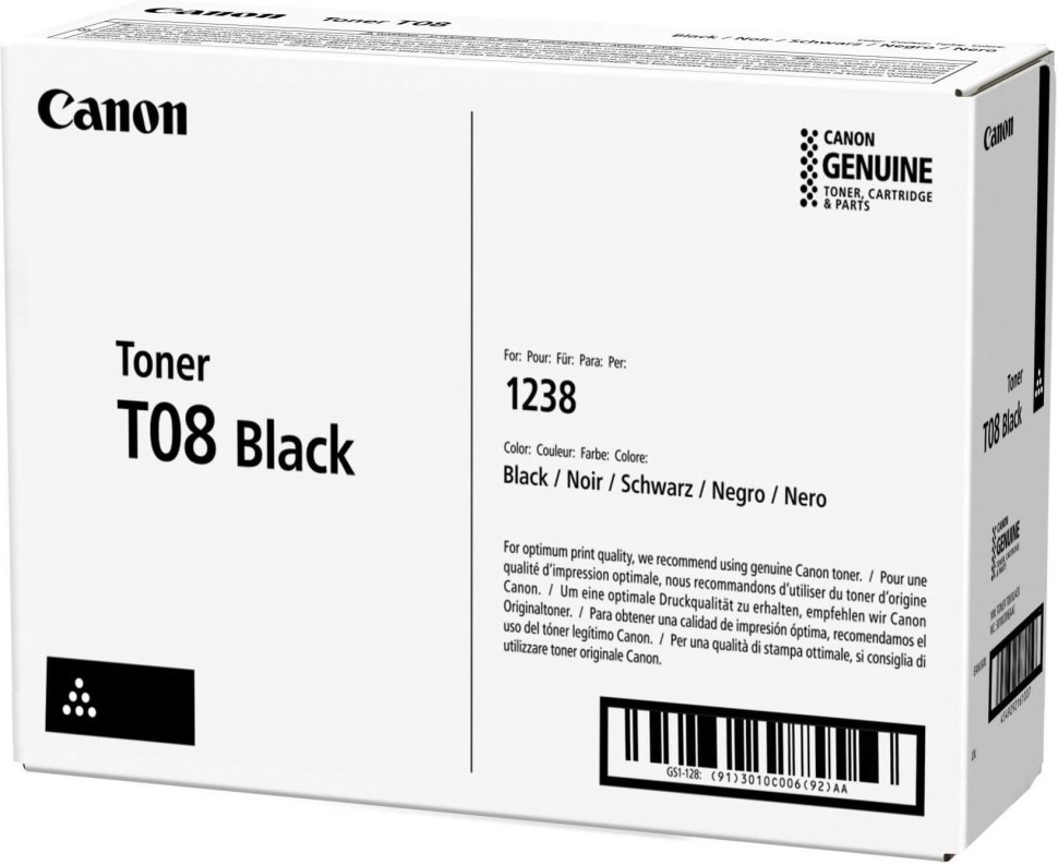 Картридж CANON T08BK (3010C006) чёрный Картридж CANON T08BK (3010C006) чёрный