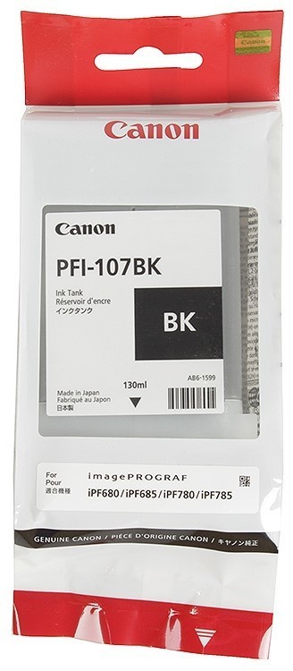 Картридж Canon PFI-107BK (6705B001), черный Картридж Canon PFI-107BK (6705B001), черный