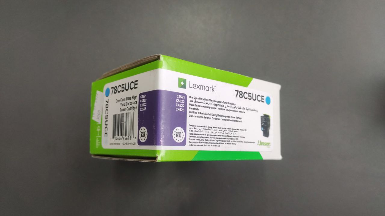 Картридж Lexmark 78C5UCE / 78C5UC0 / 78C0U20, голубой Картридж Lexmark 78C5UCE / 78C5UC0 / 78C0U20, голубой