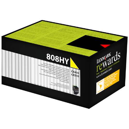 Картридж Lexmark 80C8HYE / 80C8HY0 / 80C0H40, желтый Картридж Lexmark 80C8HYE / 80C8HY0 / 80C0H40, желтый