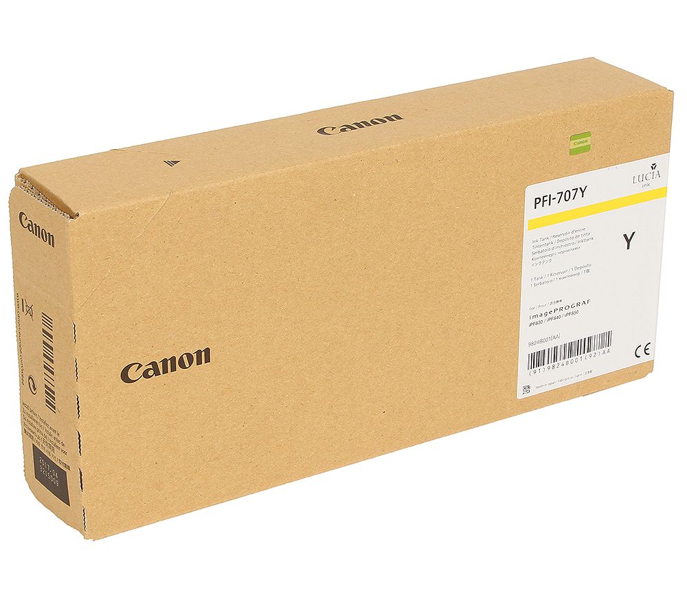 Картридж Canon PFI-707Y (9824B001), желтый Картридж Canon PFI-707Y (9824B001), желтый