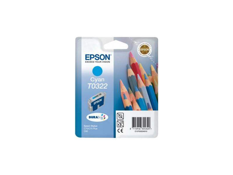 Картридж Epson T0322 (C13T03224010), голубой Картридж Epson T0322 (C13T03224010), голубой