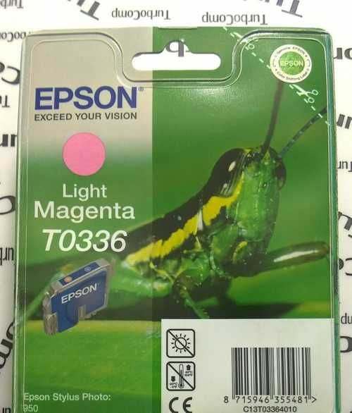 Картридж Epson T0336 (C13T03364010), светло-пурпурный Картридж Epson T0336 (C13T03364010), светло-пурпурный