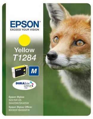 Картридж Epson T1284 (C13T12844011), желтый Картридж Epson T1284 (C13T12844011), желтый