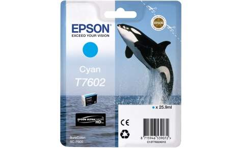 Картридж Epson T7602 (C13T76024010), голубой Картридж Epson T7602 (C13T76024010), голубой