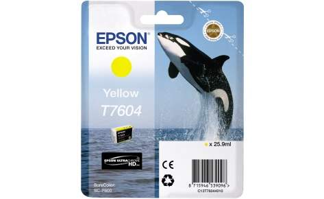 Картридж Epson T7604 (C13T76044010), желтый Картридж Epson T7604 (C13T76044010), желтый