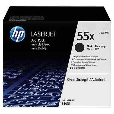 Набор картриджей HP CE255XD №55X, черный Набор картриджей HP CE255XD №55X, черный