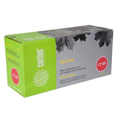 Картридж Cactus CS-C718Y, черный Картридж Cactus CS-C718Y, черный