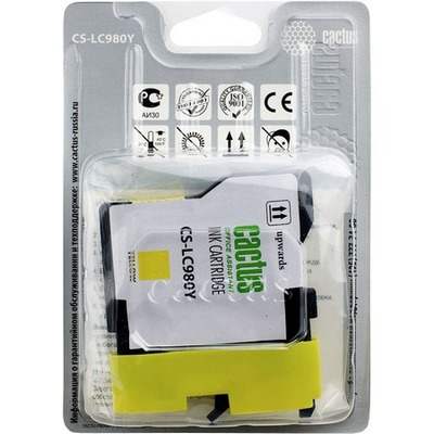 Картридж Cactus CS-LC980Y, желтый Картридж Cactus CS-LC980Y, желтый