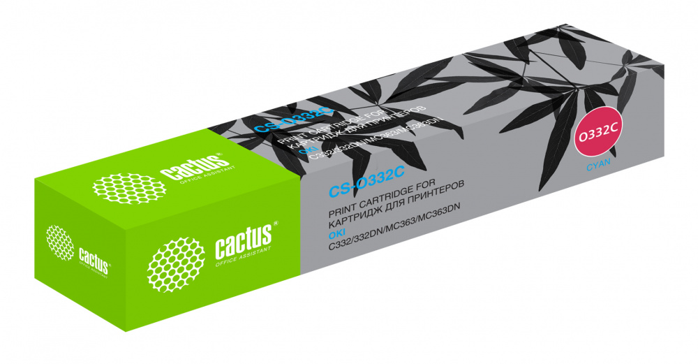 Картридж Cactus CS-O332C (46508735 / 46508711), голубой Картридж Cactus CS-O332C (46508735 / 46508711), голубой