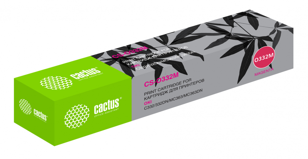 Картридж Cactus CS-O332M (46508734 / 46508710), пурпурный Картридж Cactus CS-O332M (46508734 / 46508710), пурпурный