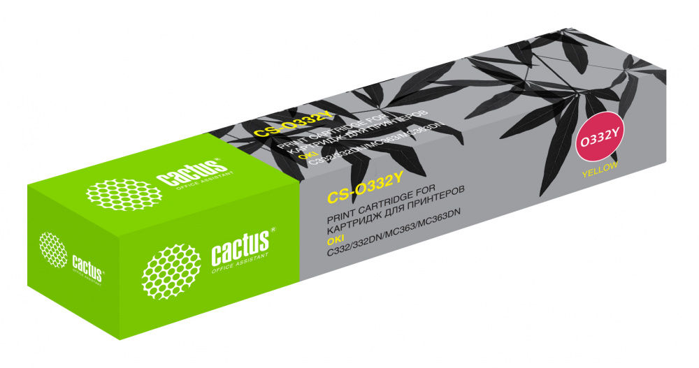 Картридж Cactus CS-O332Y (46508733 / 46508709), желтый Картридж Cactus CS-O332Y (46508733 / 46508709), желтый