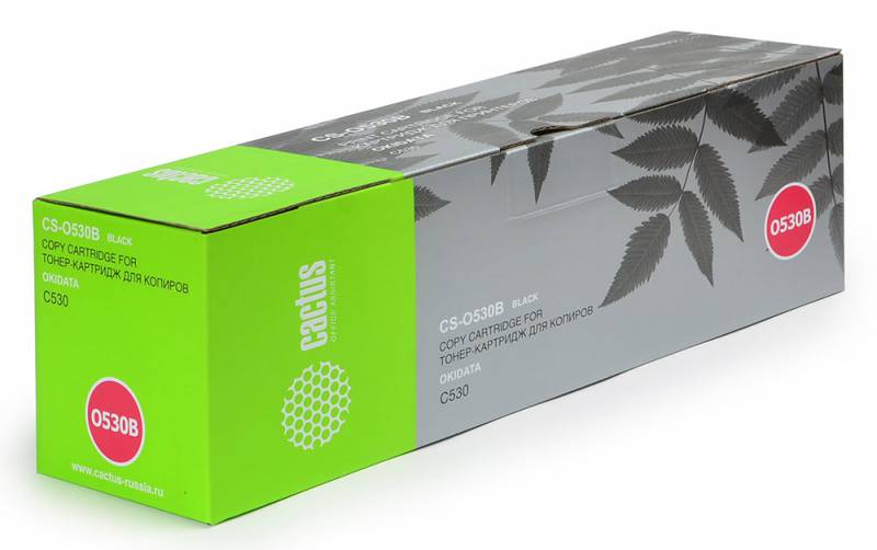 Картридж Cactus CS-O530BK (44469810), черный Картридж Cactus CS-O530BK (44469810), черный
