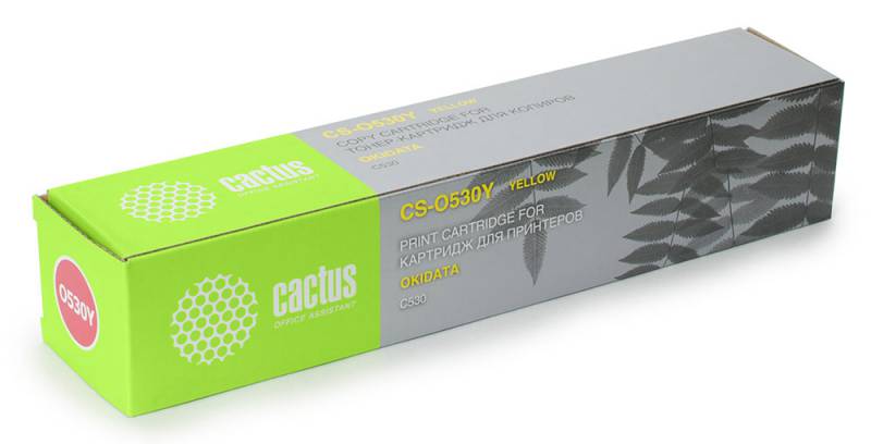 Картридж Cactus CS-O530Y (44469752), желтый Картридж Cactus CS-O530Y (44469752), желтый