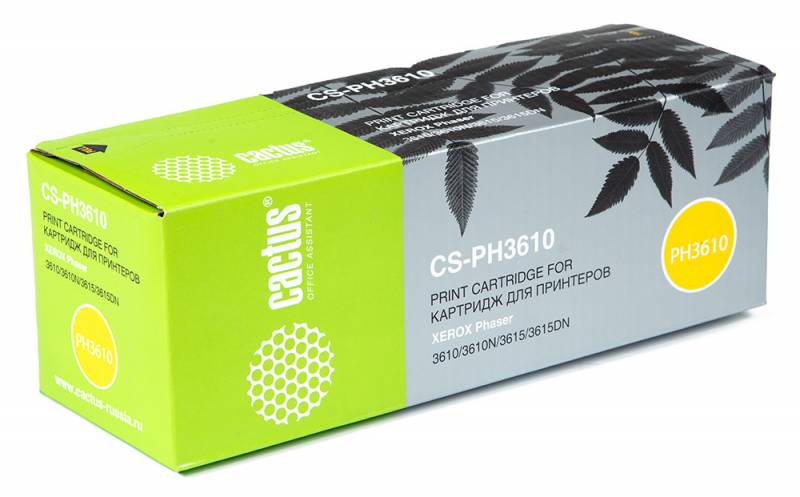 Картридж Cactus CS-PH3610 (106R02721) для XEROX Phaser 3610/ 3615/ WC 3615 (5900 стр.) Картридж Cactus CS-PH3610 (106R02721) для XEROX Phaser 3610/ 3615/ WC 3615 (5900 стр.)