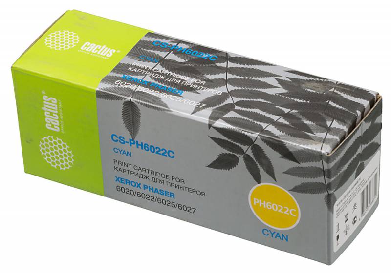 Картридж Cactus CS-PH6022C, голубой Картридж Cactus CS-PH6022C, голубой