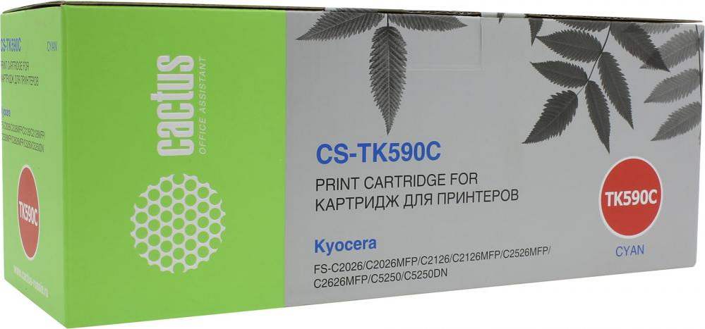 Картридж Cactus CS-TK590C, голубой Картридж Cactus CS-TK590C, голубой