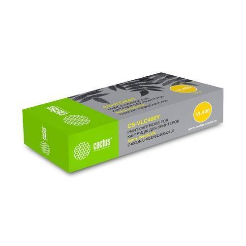 Картридж Cactus CS-VLC400Y (106R03533), желтый Картридж Cactus CS-VLC400Y (106R03533), желтый