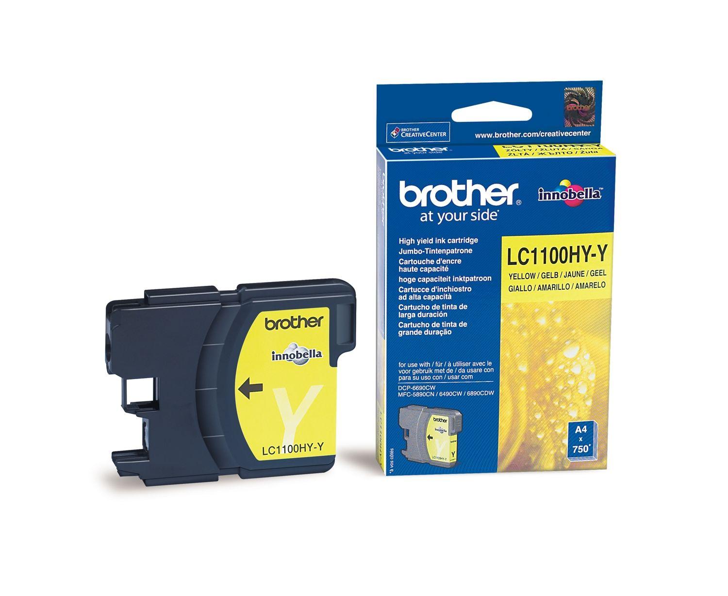 Картридж Brother LC-1100 HYY, желтый Картридж Brother LC-1100 HYY, желтый