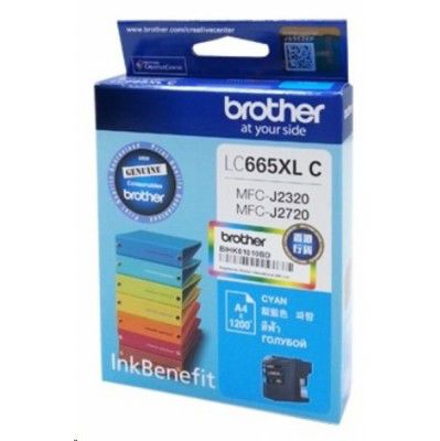 Картридж Brother LC-665XLC, голубой Картридж Brother LC-665XLC, голубой