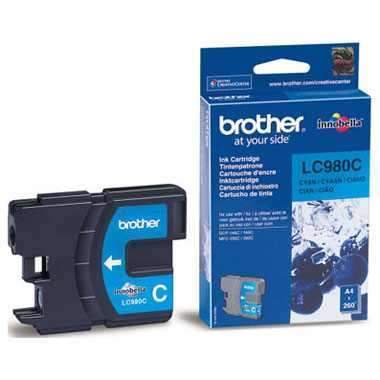 Картридж Brother LC-980C, голубой Картридж Brother LC-980C, голубой