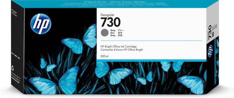 Картридж HP P2V72A №730, серый Картридж HP P2V72A №730, серый