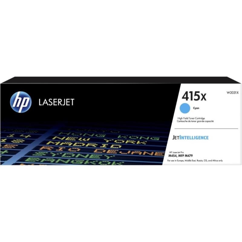 Картридж HP W2031X №415X, голубой Картридж HP W2031X №415X, голубой